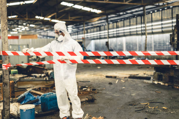 Professional Biohazard Cleanup technician working in Sullivan, IN
